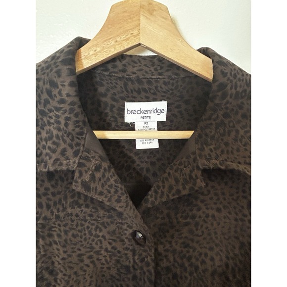 Breckenridge Cheetah Print Jacket Size Petite Small - Picture 2 of 7